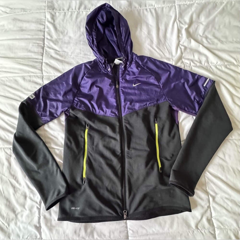 Nike Windbreaker Unisex Purp Black Size M